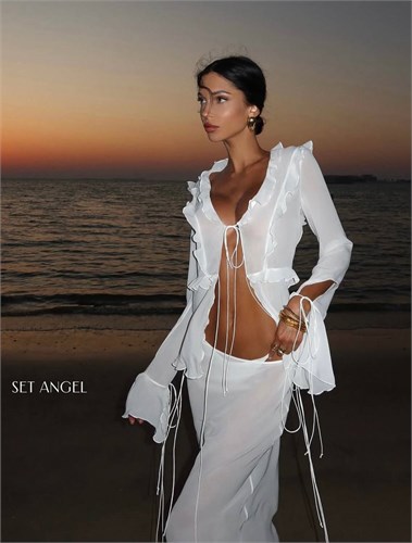 Комплект Angel в молочном оттенке 1691